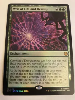MTG Web of Life and Destiny (FOIL) - Marvel's Spider-Man M 0122 LP - Image 1
