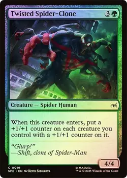 Twisted Spider-Clone Marvel's Spider-Man Magic The Gathering MTG Foil - Image 1