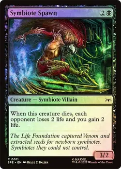 Symbiote Spawn Marvel's Spider-Man Magic The Gathering MTG Foil - Image 1