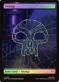 Swamp (0191) Full Art Foil Spider-Man Magic The Gathering MTG - Image 1