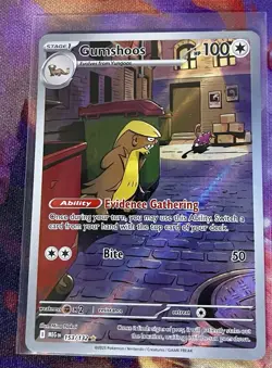 Gumshoos 153/132 Illustration Rare Pokemon Mega Evolution NM - Image 1