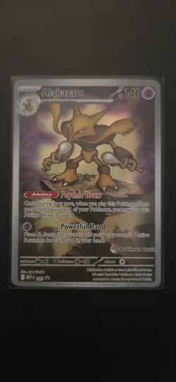 Pokemon Center Stamped Alakazam 009 Pokemon Mega Evolutions - ETB Promo Sealed - Image 1