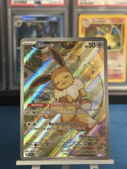 Pokemon TCG Black Star Promo Eevee SVP 173 Pokemon Center Stamped NM - Image 1