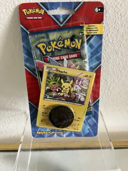 Pokemon TCG XY Breakpoint Checklane Blister Booster Pack Pikachu XY95 Promo - Image 1