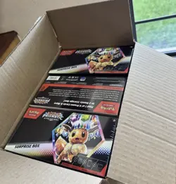 Pokemon Prismatic Evolutions Surprise Box Case (Factory Sealed, 6 Surprise Box) - Image 1