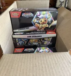 Pokemon Prismatic Evolutions Surprise Box Case (Factory Sealed, 6 Surprise Box) - Image 2