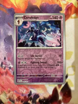 🚀 Ceruledge 040/091 Reverse Holo Scarlet & Violet: Paldean Fates Pokemon MINT - Image 1