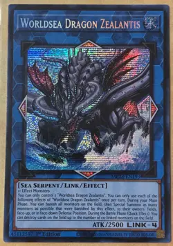 🔥 Yugioh Worldsea Dragon Zealantis MP23-EN193 PRISMATIC SECRET RARE NM 1ST ED - Image 1