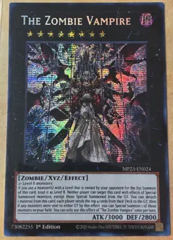 (MP23) Yugioh The Zombie Vampire MP23-EN024 Prismatic Secret 2023 Tins NM 1st - Image 1