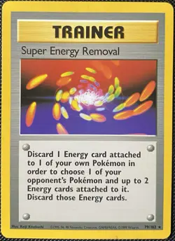 Super Energy Removal 079/102 Base Set Regular - Pokemon Card - Image 1