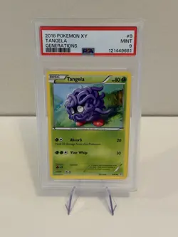Tangela PSA 9 - 8/83 XY GENERATIONS Pokemon Card 2016 - Image 1