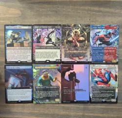 Marvel’s Spiderman Magic The Gathering Rare Card Lot - 8 Cards - NM - Image 1