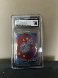 CGC 10 2004 Pokemon Action Card Koffing Weezing Lenticular - Image 1