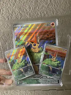 Victini Black Star Promo SVP208 NM+ Black Bolt White Flare Pokemon TCG Card - Image 1