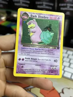 #4 Dark Slowbro 12/82 Team Rocket 2000 Holo Rare WOTC Pokemon Card TCG - Image 5