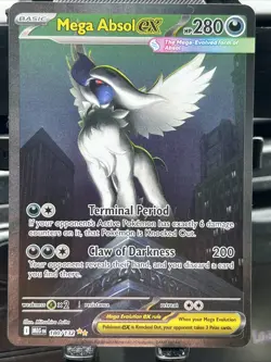 Mega Absol Ex 180/132 SIR Mega Evolutions Pokemon Card Fresh Pull And Sleeve - Image 1