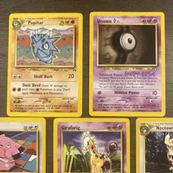 Pokemon Vintage 5 Card Lot - WOTC Neo Genesis & Discovery LP-MP - Image 2