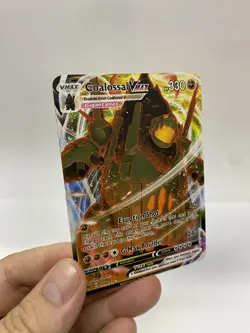 Coalossal Vmax Gold Metal Pokemon Card-Collectible Gift Display！Christmas - Image 3