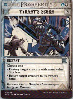 Magic the Gathering HP Tyrant's Scorn Breaking News MTG Free Shipping! - Image 1
