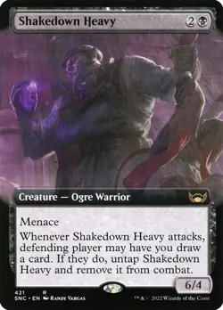 Shakedown Heavy Extended Art Regular - Streets Of New Capenna MTG-NM - Image 1