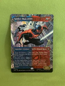 Spider-Man 2099 Borderless 0216 Marvel’s Spider-Man Magic MTG NM SPM EN - Image 1
