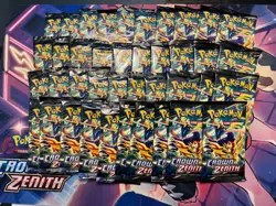 Pokemon Crown Zenith Booster Pack Lot 40 Factory Sealed Packs - Plus bonus card - Image 1