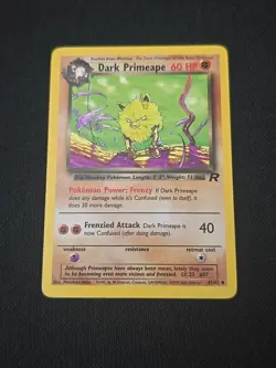 Dark Primeape 43/82 Team Rocket Regular Black Star Rare WOTC Pokemon TCG LP - Image 1