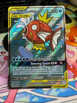 Pokemon Magikarp & Wailord GX (Alt Art) 161/181 Sm-Team Up - LP - Image 1