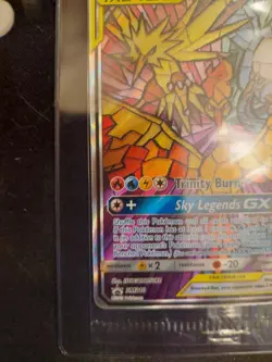 Hidden Fates Moltres Zapdos Articuno GX Tag Team "Stained Glass" SM210 SEALED!!! - Image 5