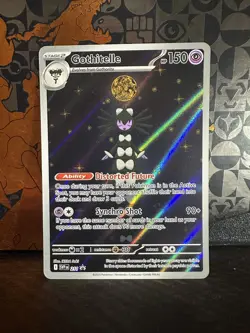 Pokemon TCG Gothitelle SVP 211 White Flare Tech Sticker Black Star Promo - NM - Image 1