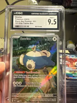 Pokemon Snorlax Black Star Promo #51 Scarlet & Violet 151 ETB 2023 - CGC 9.5 - Image 1