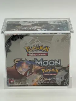Pokemon TCG Sun & Moon Burning Shadows Booster Box w/Acrylic Case - Image 1