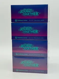 Lot of (4) Pokemon Center Journey Together Elite Trainer Boxess SEALED - Image 4