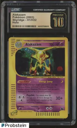 2003 Pokemon Skyridge #H1/H32 Alakazam Holo CGC 10 PRISTINE - Image 1