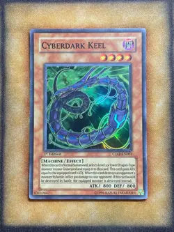 Yugioh Cyberdark Keel CDIP-EN003 Super Rare 1st Ed NM - Image 1