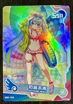 Goddess Story SSR-143 Hatsune Miku Swimsuit Maiden Party Girl Card Waifu Doujin - Image 1