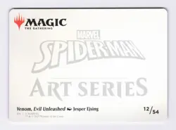 Venom, Evil Unleashed Art Card 12/54 Art Series MTG Marvel's Spider-Man (AASPM) - Image 2