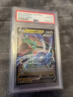 PSA 10 Rayquaza V 119/184 RR S8b VMAX Climax Sword & Shield Pokemon Card Game - Image 3