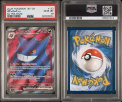 PSA 10 2024 Pokemon Gengar ex Ultra Rare Card #193 - Image 3