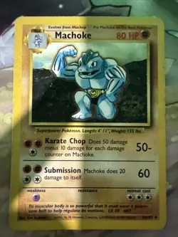 MACHOKE - 34/102 - Base Set - Pokemon Card - - Image 1
