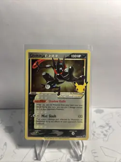 Pokemon Card TCG - Greninja Gold Star SWSH144 Black Star Promo Celebrations NM - Image 1