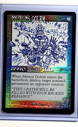 2024 MTG Magic the Gathering SLD Secret Lair Foil #1660 Meteor Golem - Image 1