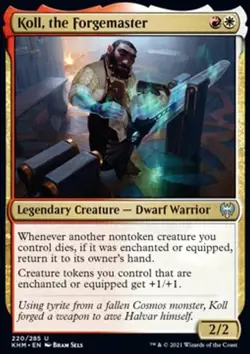 MTG Magic the Gathering Koll, the Forgemaster (220/461) Kaldheim LP - Image 1