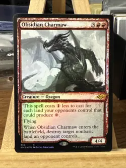 MTG *Obsidian Charmaw Showcase foil* (LP) Modern Horizons 2 Magic Free Shipping - Image 1