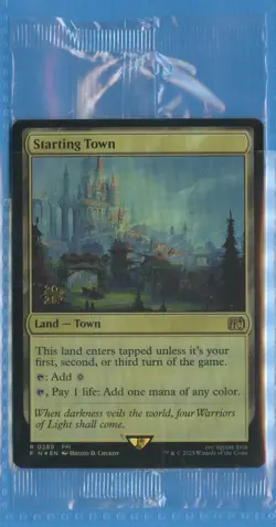 MTG: PreRelease Promo: Final Fantasy: Starting Town: FOIL - Image 1