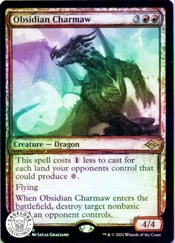 MTG Obsidian Charmaw (Showcase) (353) | LP Foil | Modern Horizons 2 (MH2) - Image 1