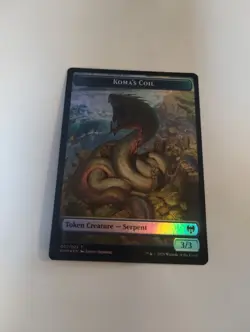 Magic MTG Kaldheim Koma's Coil FOIL Token x1 - Unplayed, English - Image 1
