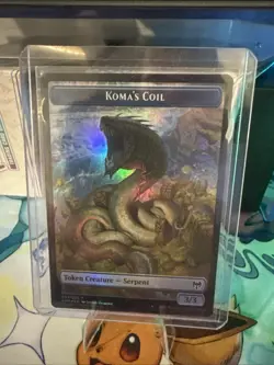 1x - KOMA'S COIL \ DWARF BERSERKER Token (#07/12) - FOIL - Kaldheim - NM MTG - Image 1