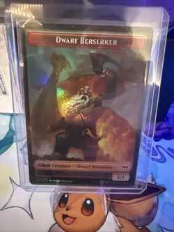 1x - KOMA'S COIL \ DWARF BERSERKER Token (#07/12) - FOIL - Kaldheim - NM MTG - Image 2