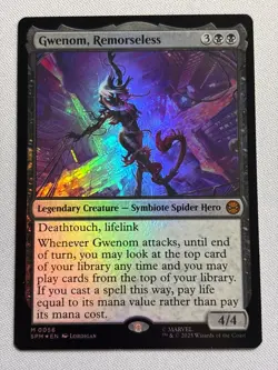 Gwenom, Remorseless (FOIL) Marvel's Spider-Man (SPM) - MTG - Image 1